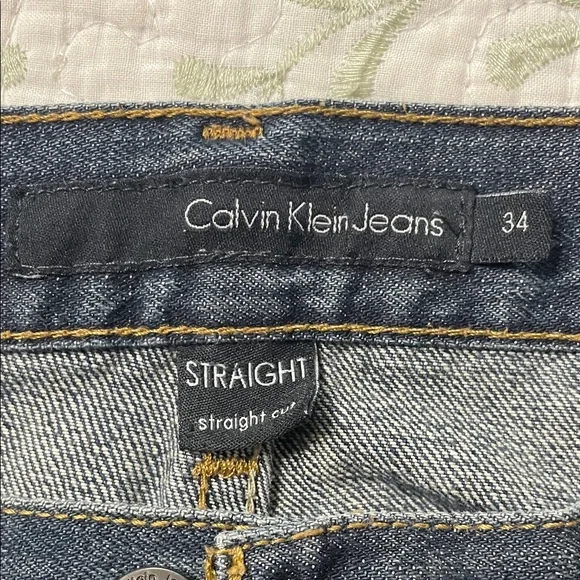 Calvin Klein Jeans Men's Dark Blue Straight Fit - Picture 4 of 4